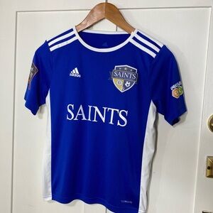 Adidas Saints Soccer Academy #3 Logo Shortsleeve Soccer Jersey